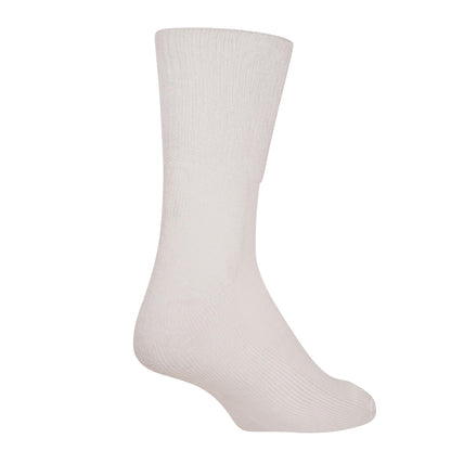 White - Back - Soxy Mens Bamboo Extra Wide Diabetic Socks (Pack of 6)