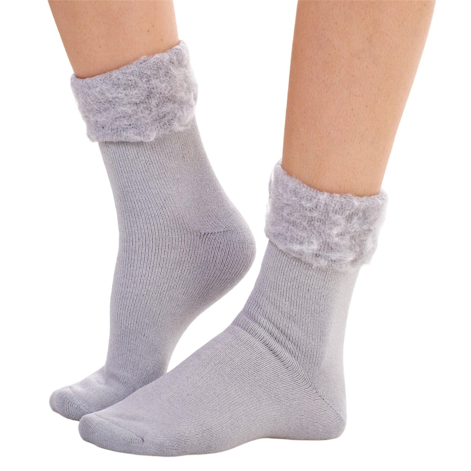 Pastel - Close up - Soxy Womens-Ladies Thermal Fleece Socks (Pack of 6)