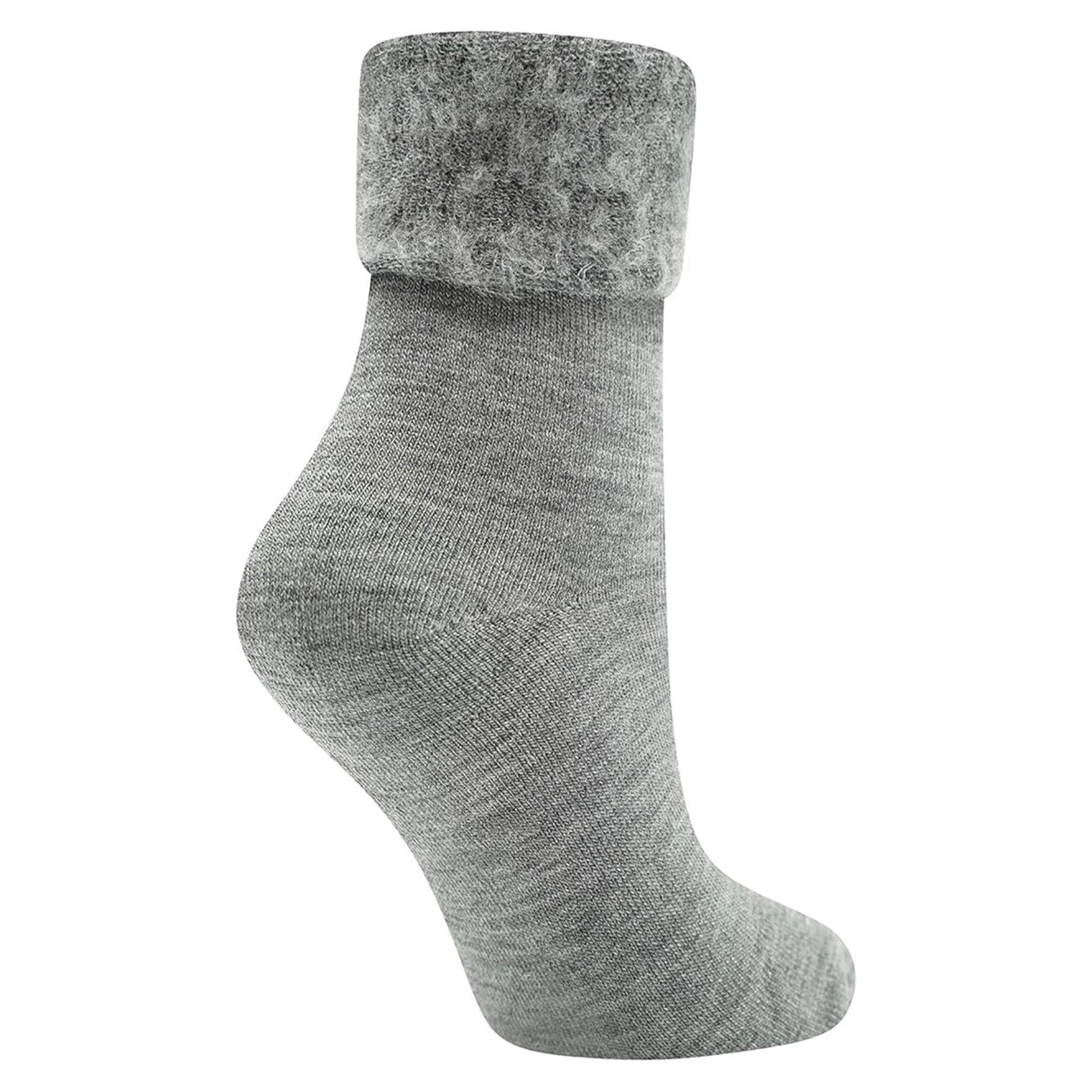 Multicoloured - Back - Soxy Womens-Ladies Thermal Fleece Socks (Pack of 6)