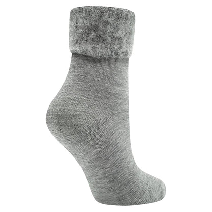 Multicoloured - Back - Soxy Womens-Ladies Thermal Fleece Socks (Pack of 6)