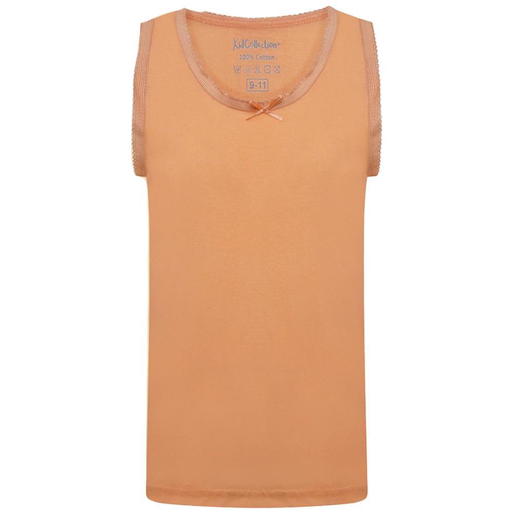 Multicoloured - Back - KidCollection Girls Vest Top (Pack of 6)