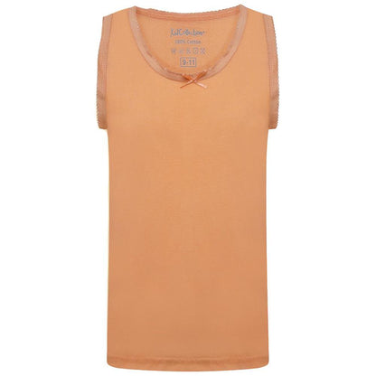 Multicoloured - Back - KidCollection Girls Vest Top (Pack of 6)