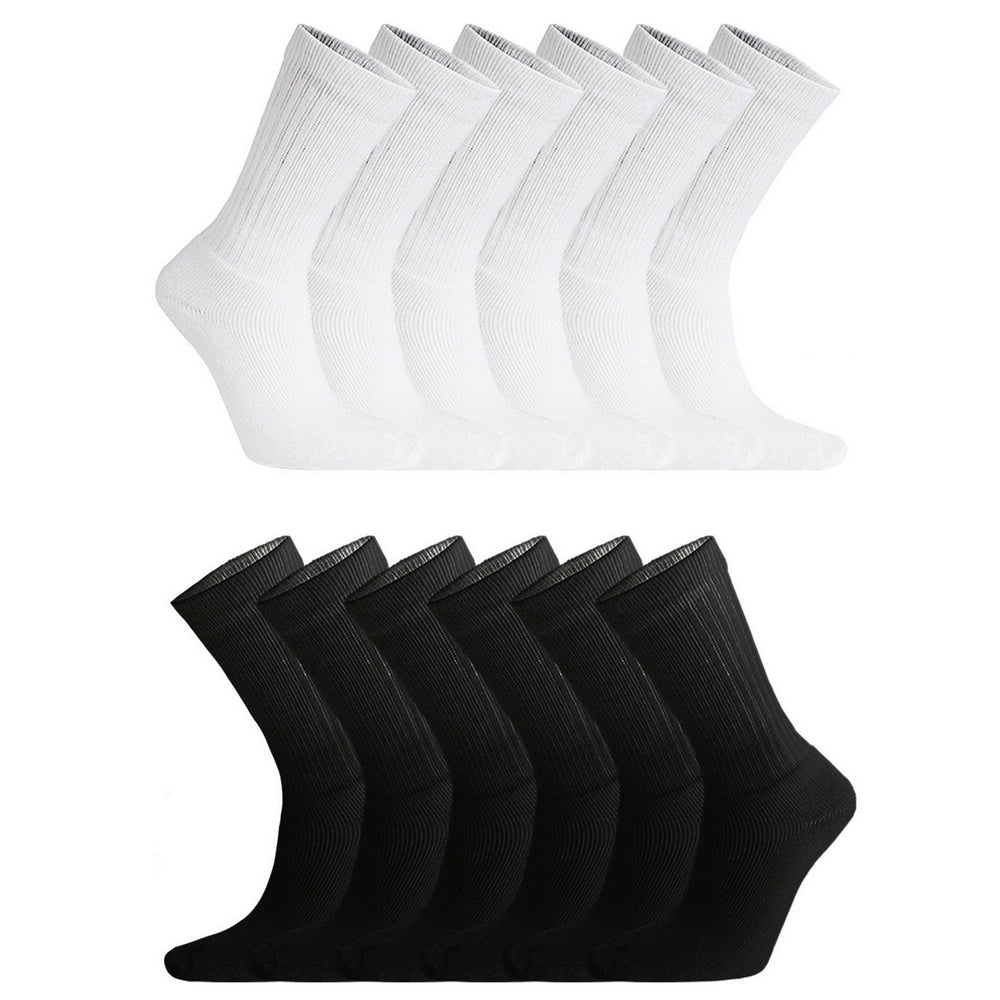 Black-White - Front - Soxy Mens Socks (Pack of 12)