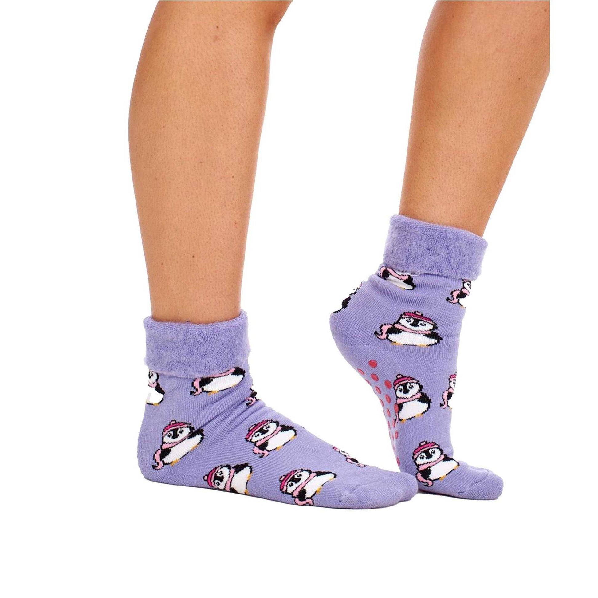 Pastel - Back - Soxy Womens-Ladies Animals Fleece Lined Socks (Pack of 4)