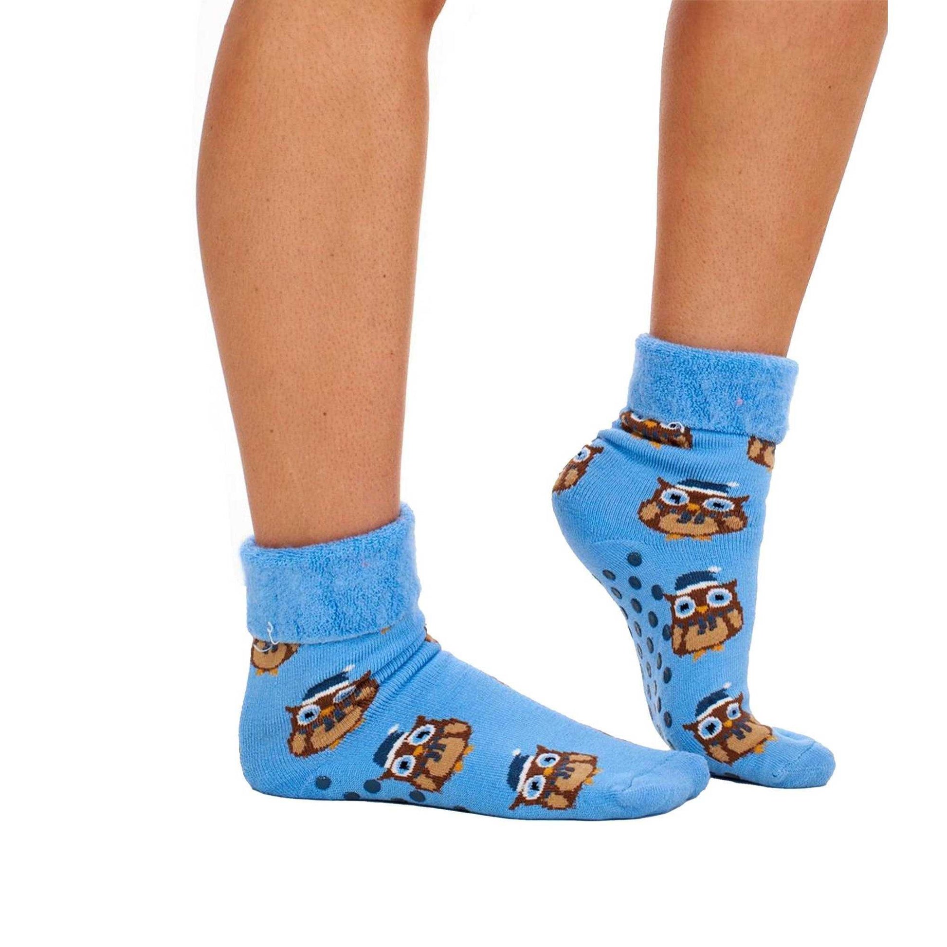 Multicoloured - Pack Shot - Soxy Womens-Ladies Animals Fleece Lined Socks (Pack of 4)