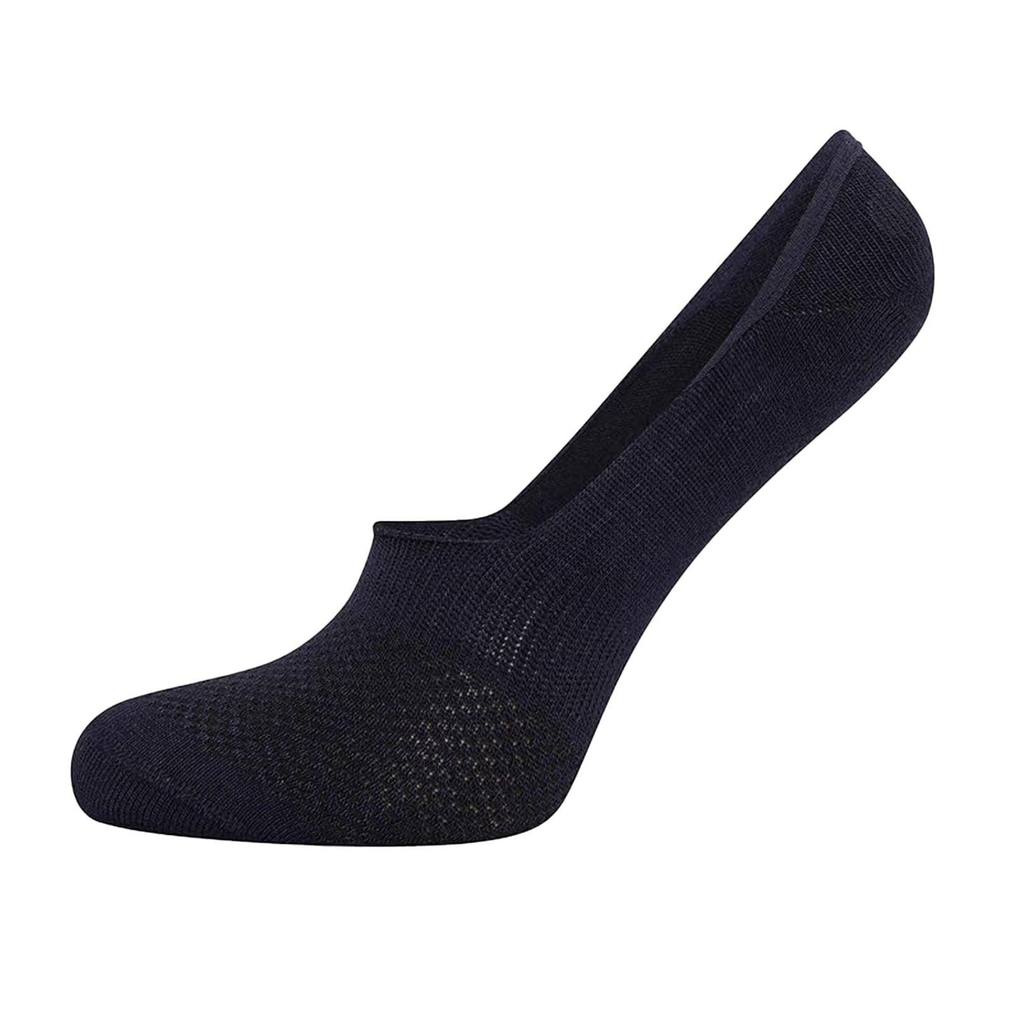 Navy - Back - Soxy Womens-Ladies Bamboo Liner Socks (Pack of 6)