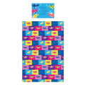 Blue-Multicoloured - Back - Baby Shark Childrens-Kids Doo Doo Reversible Duvet Cover Set