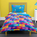 Blue-Multicoloured - Lifestyle - Baby Shark Childrens-Kids Doo Doo Reversible Duvet Cover Set