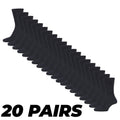 Black - Back - Soxy Mens Cotton Socks (Pack of 20)