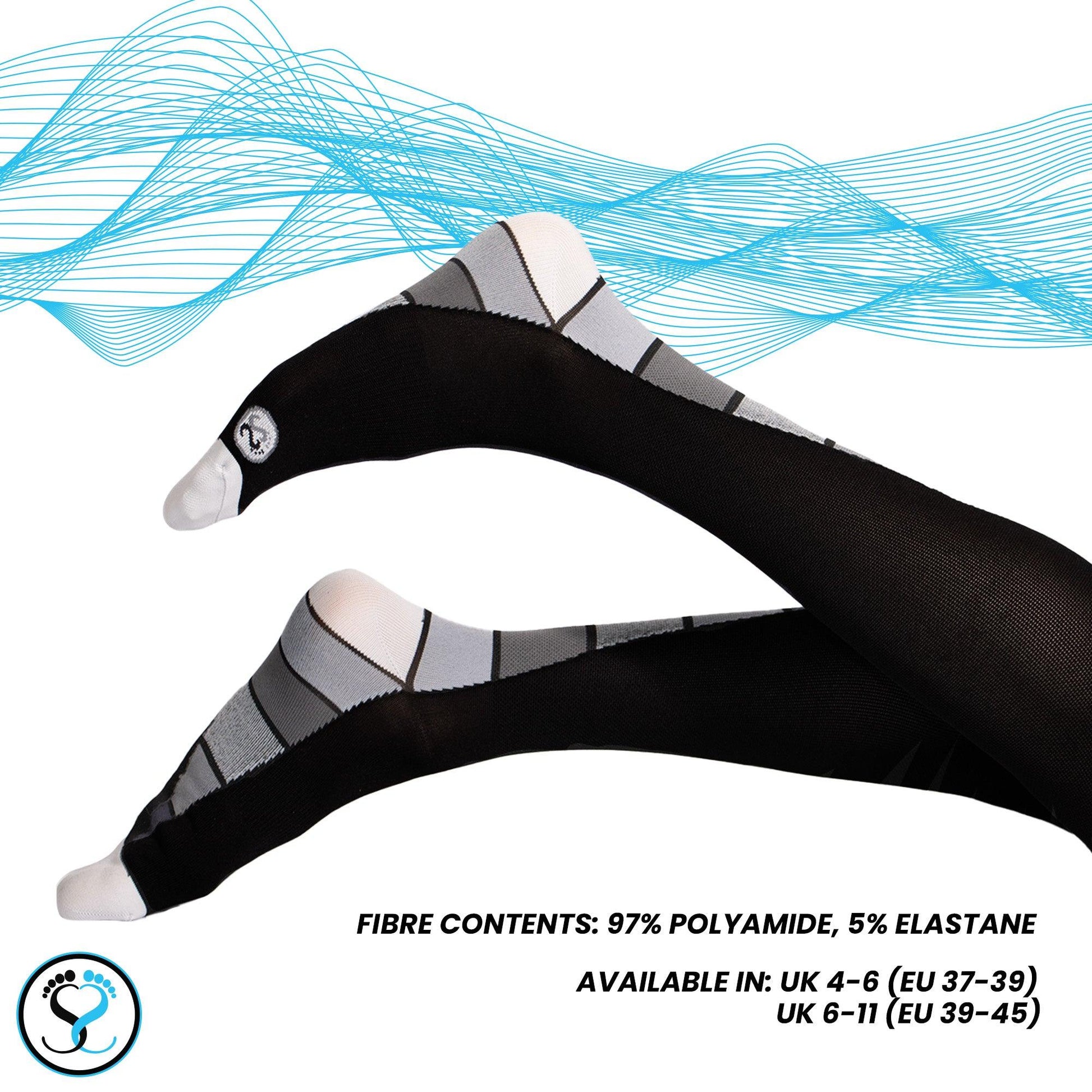 Multicoloured - Lifestyle - Public Dealz Mens Compression Socks
