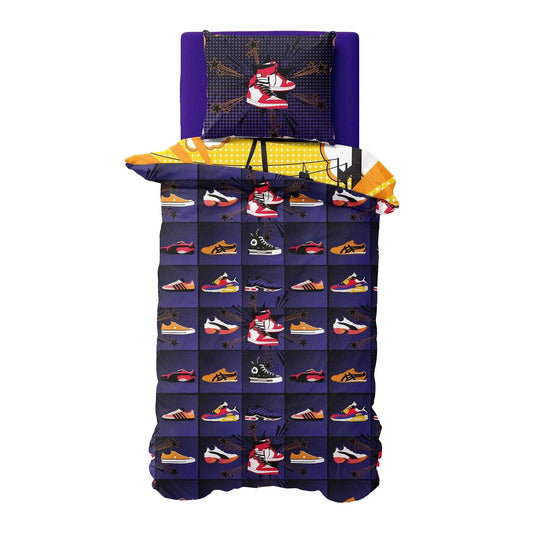 Multicoloured - Front - K Collection Sneakerhead Panel Duvet Set