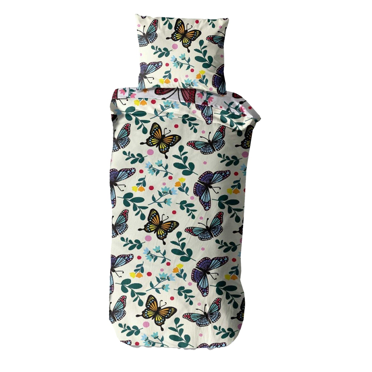 Multicoloured - Back - K Collection Rotary Butterfly Duvet Set