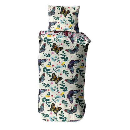 Multicoloured - Back - K Collection Rotary Butterfly Duvet Set