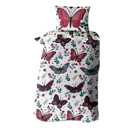 Multicoloured - Front - K Collection Rotary Butterfly Duvet Set