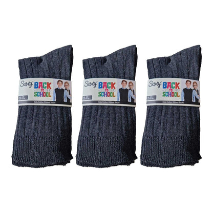 Multicoloured - Front - Public Dealz Childrens-Kids Cotton Socks (Pack of 12)