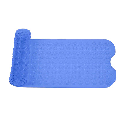 Blue - Front - K Collection Premium Rubber Shower Mat