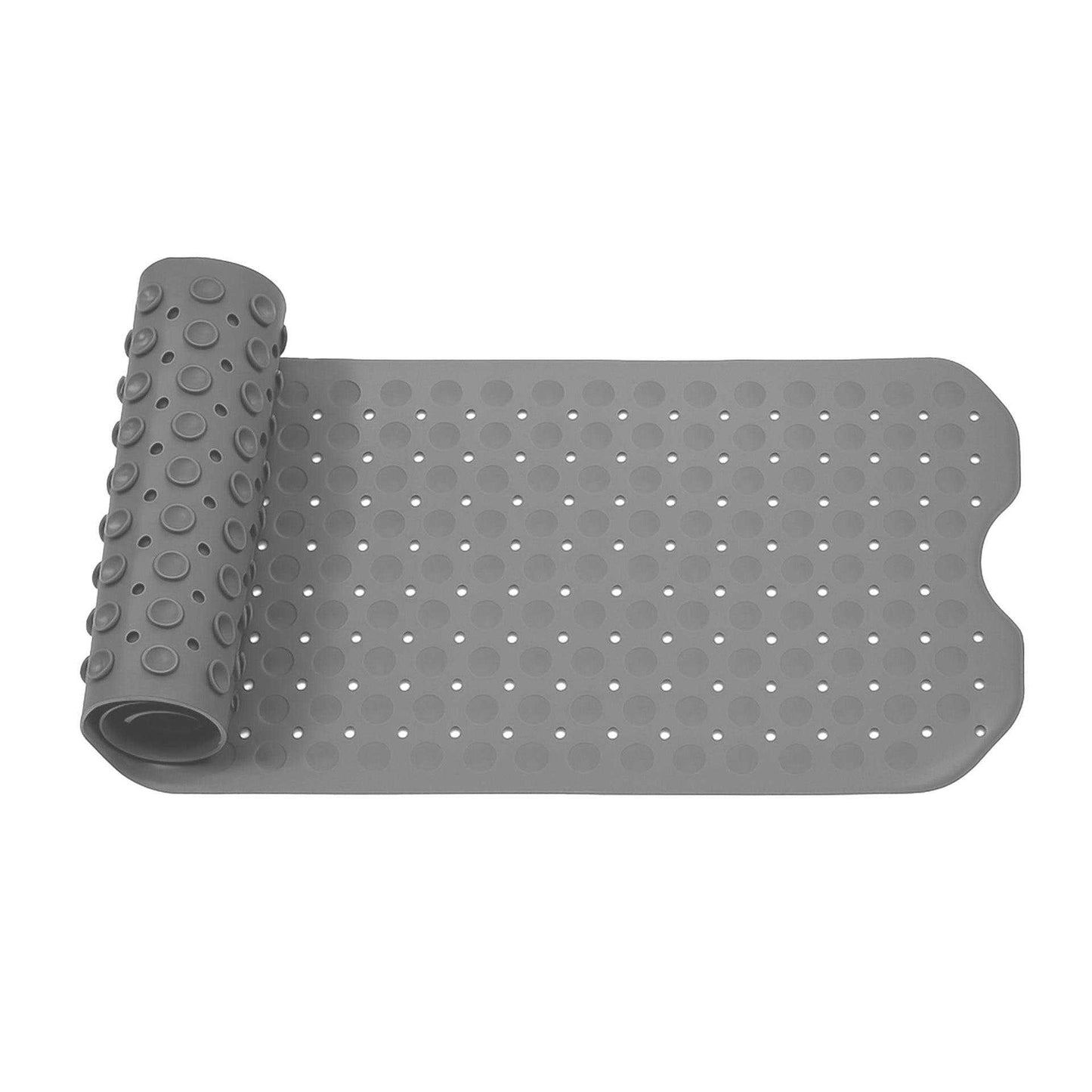 Grey-Grey - Front - K Collection Premium Rubber Shower Mat