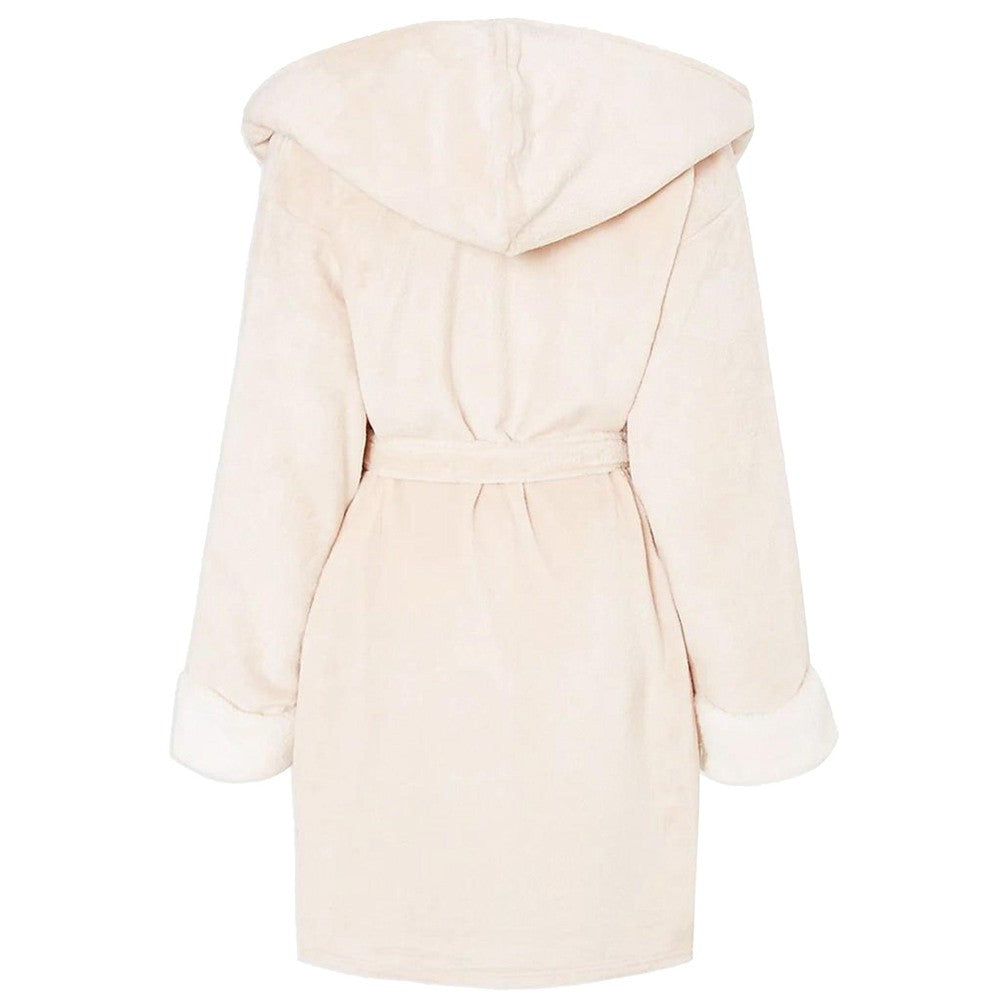 Pink-White - Back - Winnie the Pooh Womens-Ladies Belted Dressing Gown