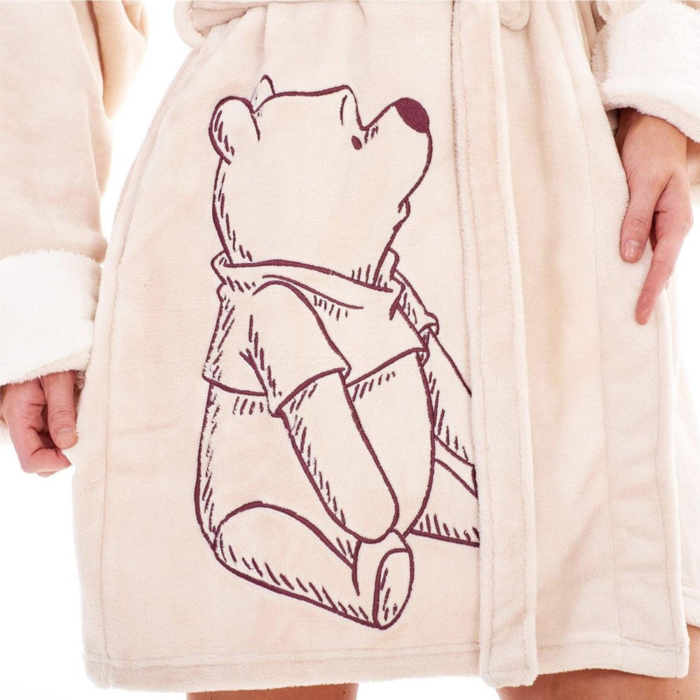 Pink-White - Lifestyle - Winnie the Pooh Womens-Ladies Belted Dressing Gown