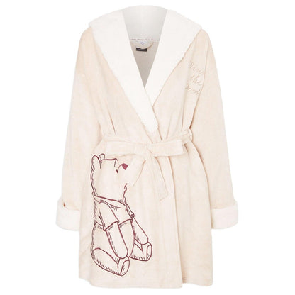 Pink-White - Front - Winnie the Pooh Womens-Ladies Belted Dressing Gown