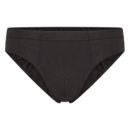 Black - Back - Keanu Mens Cotton Briefs (Pack of 6)