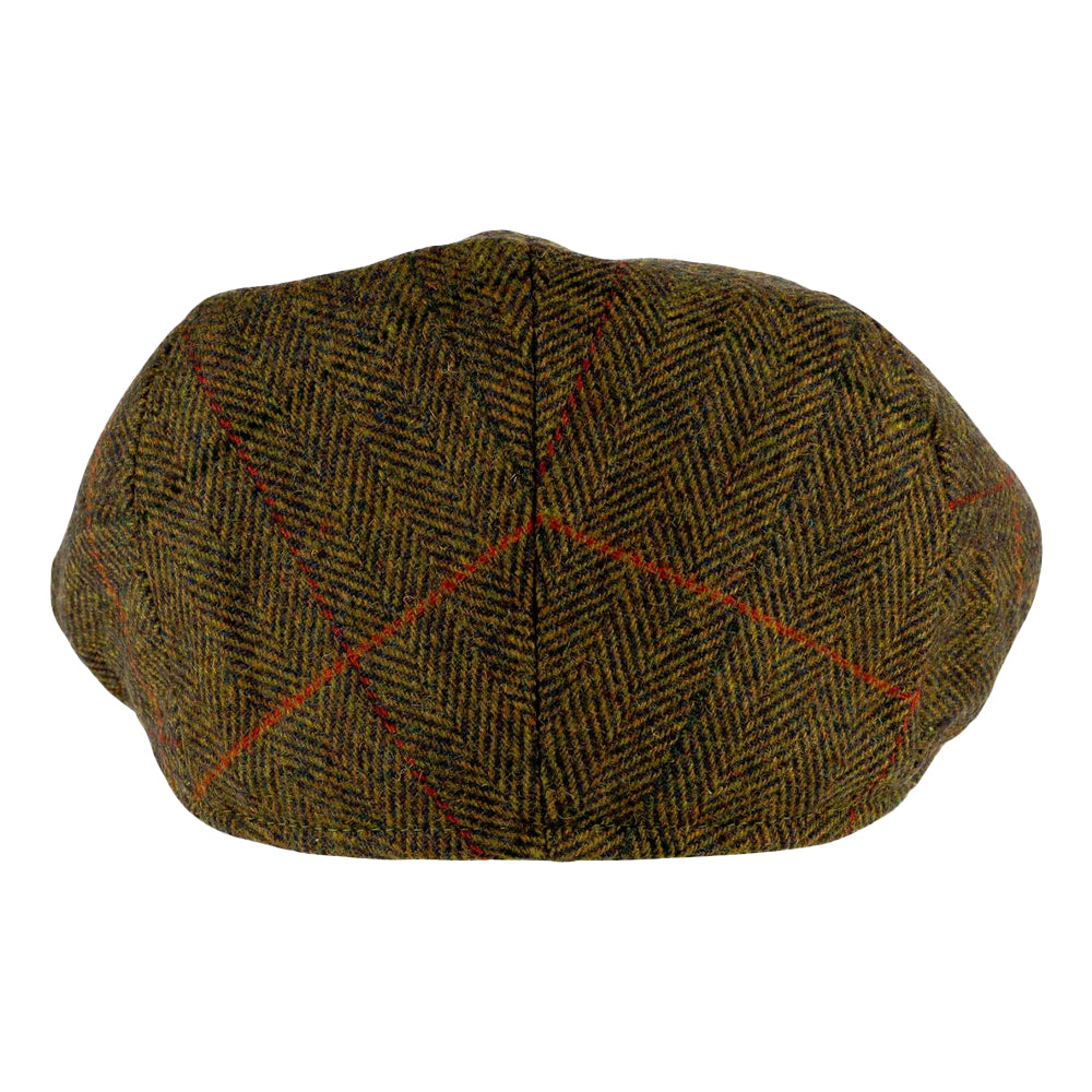 Brown - Back - Jack Pyke Childrens-Kids Tweed Flat Cap
