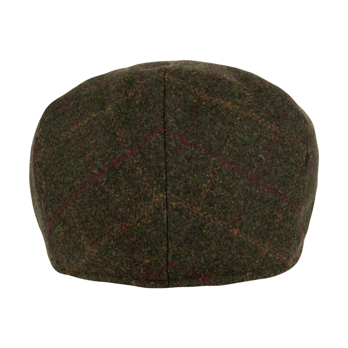 Dark Olive - Back - Jack Pyke Mens Wool Blend Flat Cap