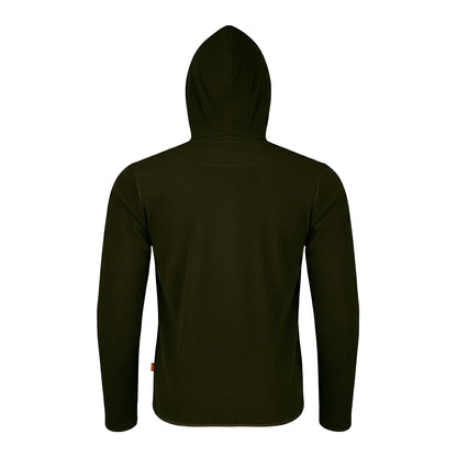 Dark Olive - Back - Jack Pyke Mens Country Fleece Hoodie