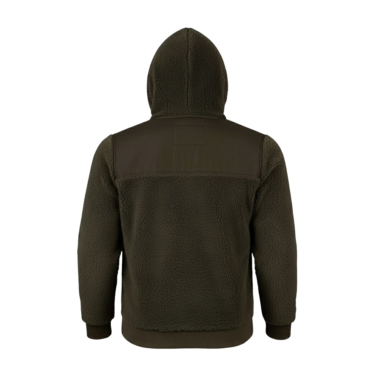 Dark Olive - Back - Jack Pyke Mens Gen 2 Sherpa Fleece Hoodie
