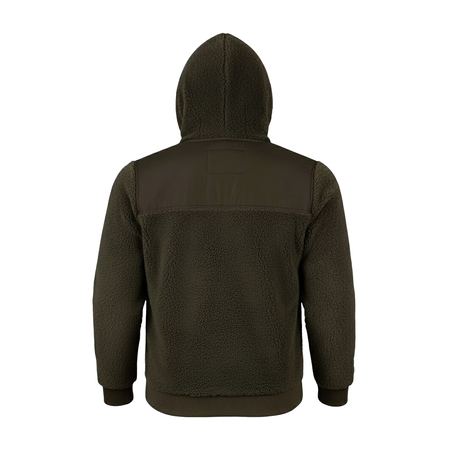 Dark Olive - Back - Jack Pyke Mens Gen 2 Sherpa Fleece Hoodie