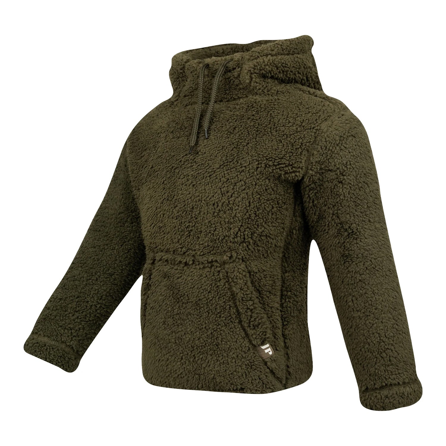 Dark Olive - Lifestyle - Jack Pyke Childrens-Kids Sherpa Fleece Hoodie