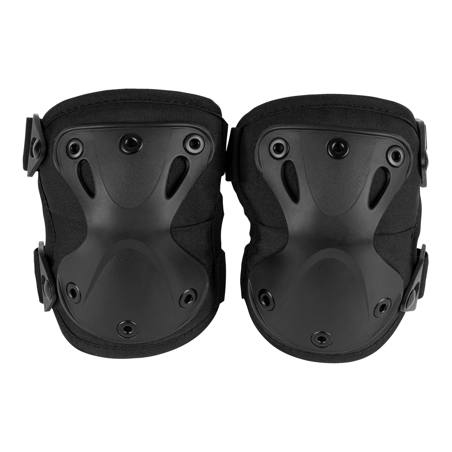 Black - Front - Viper Hardshell Tactical Stretch Knee Pads