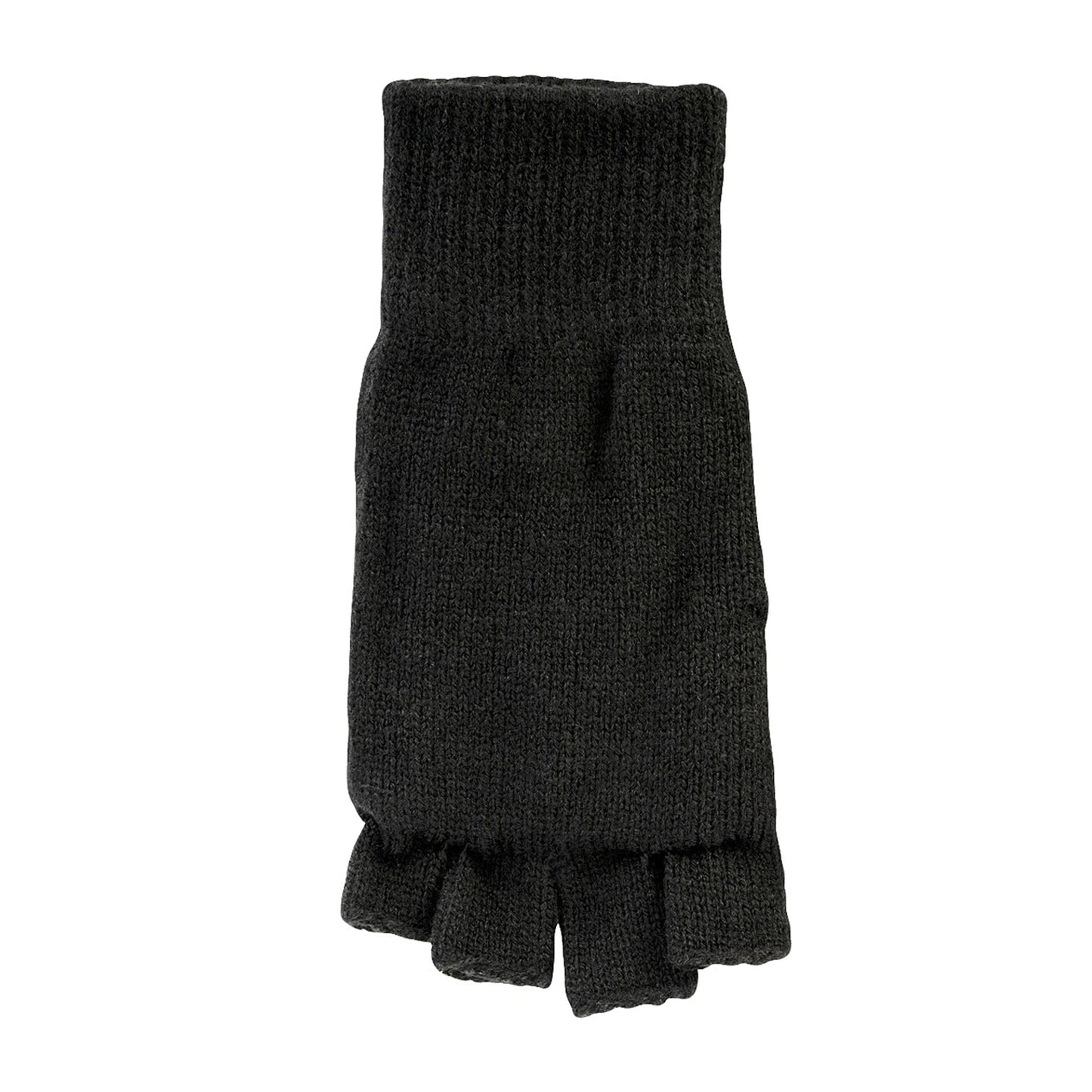 Black - Back - Jack Pyke Mens Thinsulate Plain Fingerless Gloves