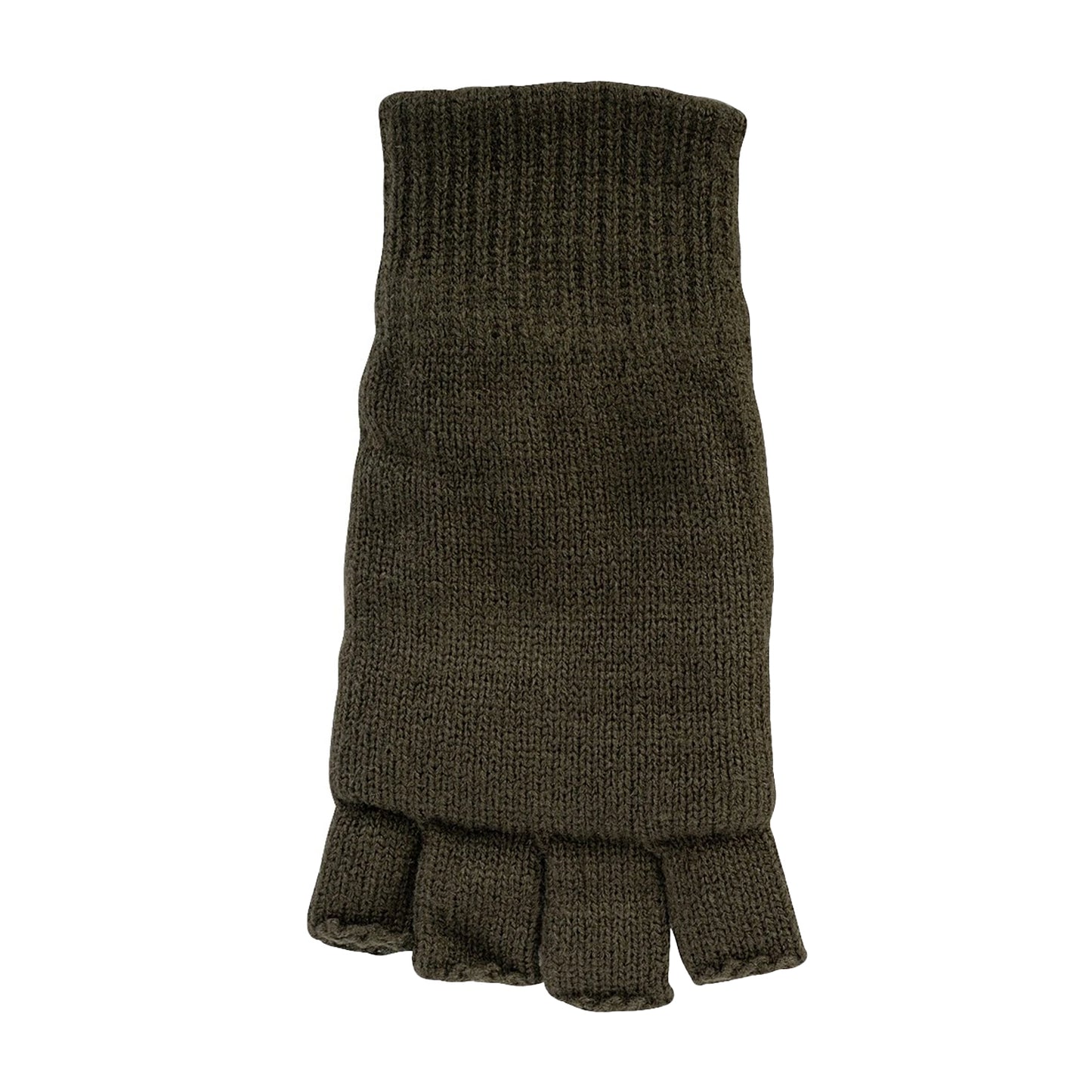 Green - Back - Jack Pyke Mens Thinsulate Plain Fingerless Gloves