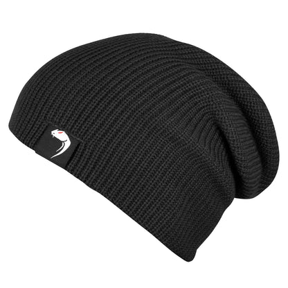 Black - Back - Viper Mens Logo Beanie