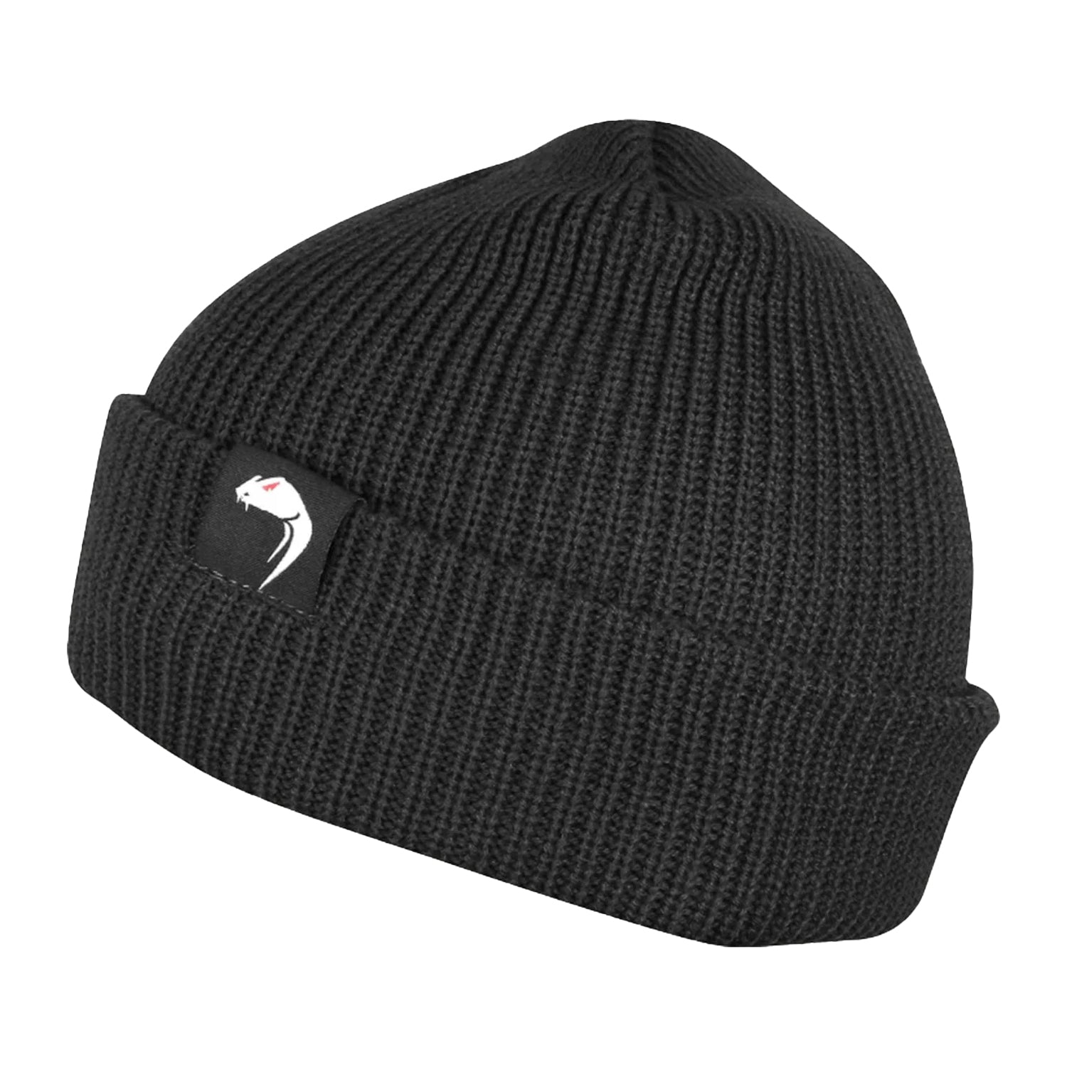 Black - Front - Viper Mens Logo Beanie