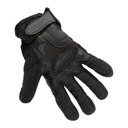 Black - Back - Viper Mens Elite Palm Grip Logo Gloves