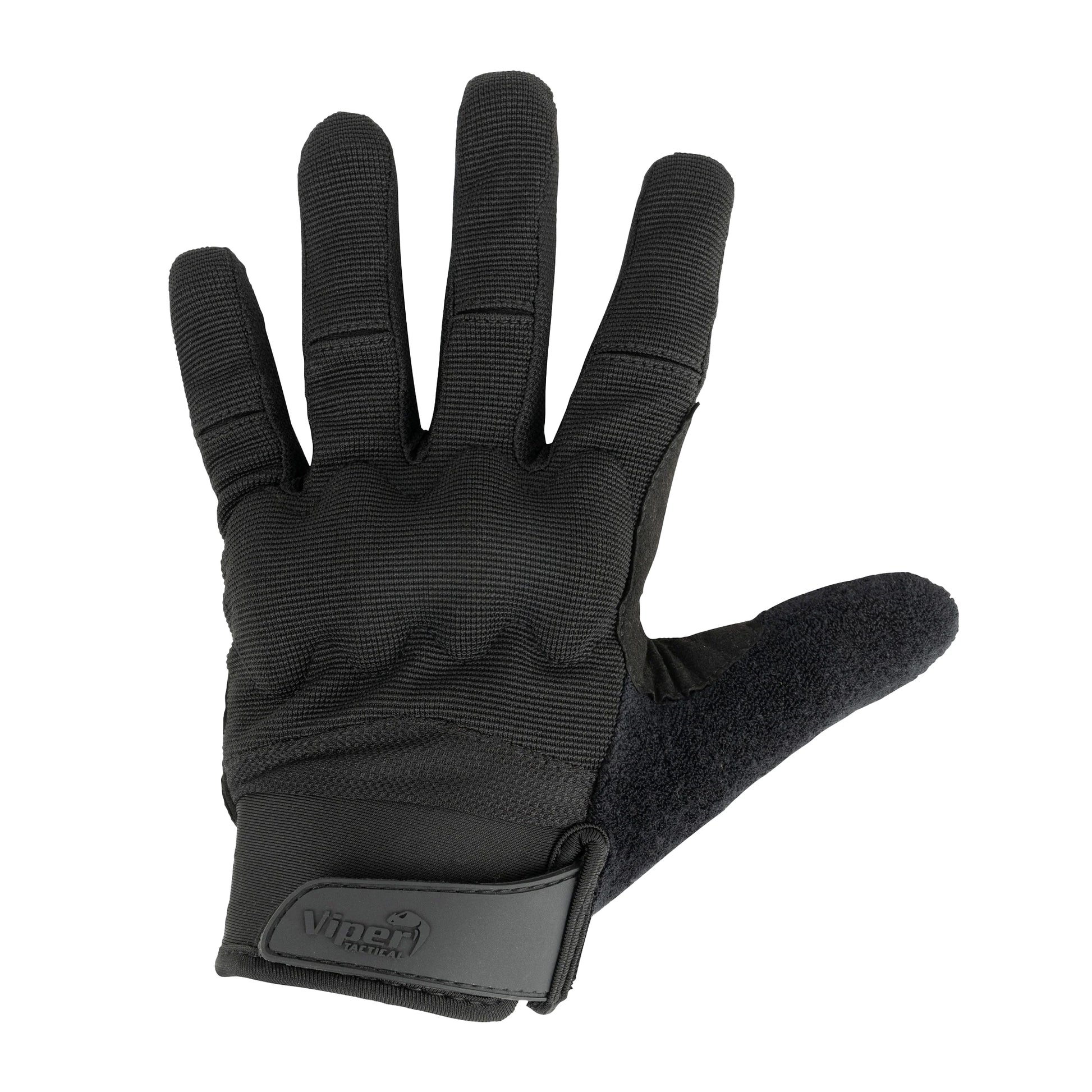 Black - Front - Viper VX Logo Tactical Gloves
