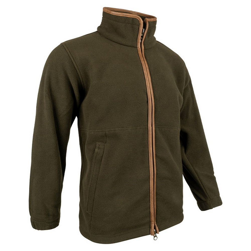 Dark Olive - Side - Jack Pyke Mens Countryman Fleece Jacket