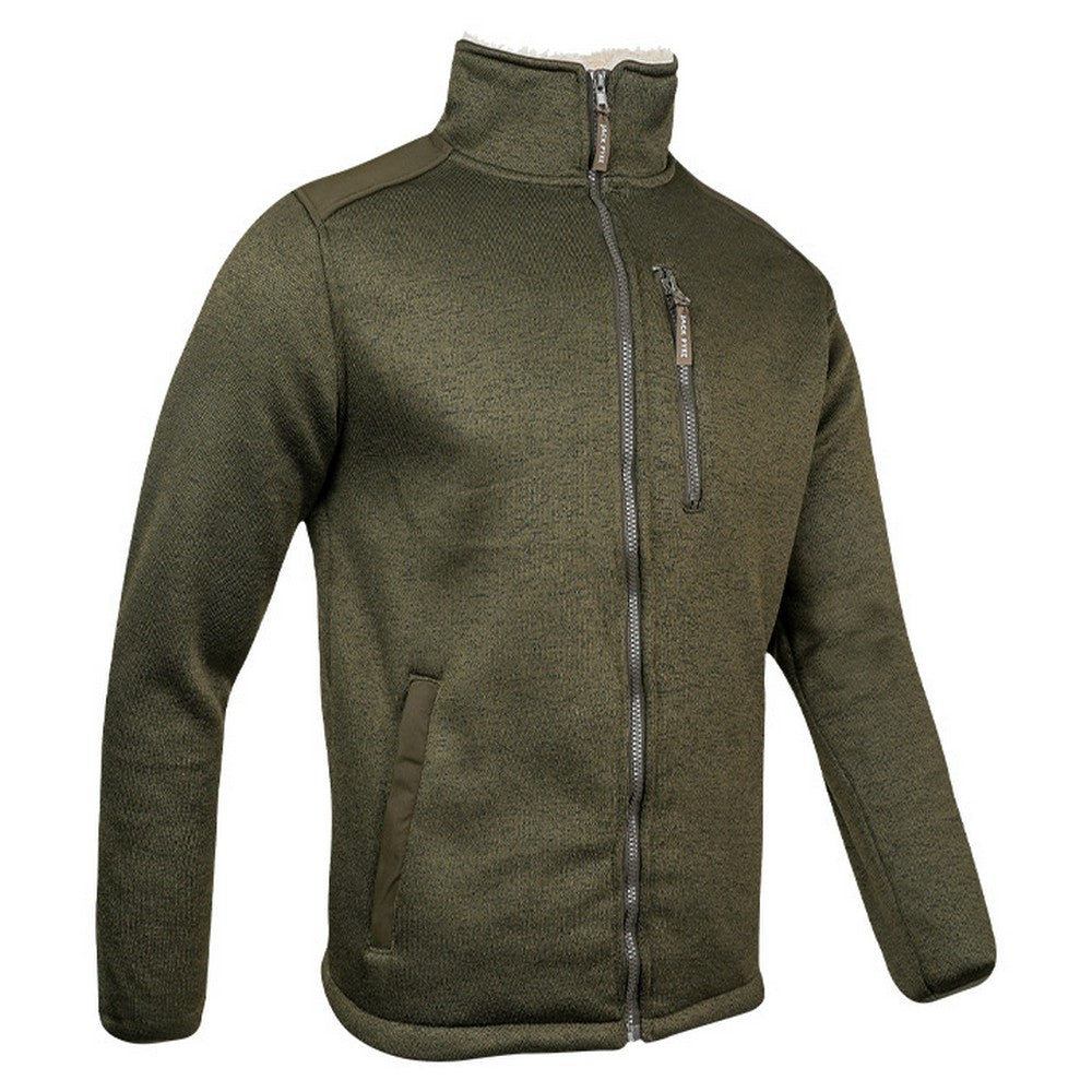 Dark Olive - Side - Jack Pyke Mens Scandinavian Fleece Jacket