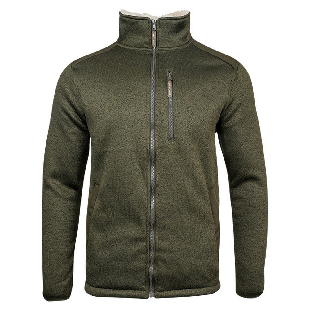 Dark Olive - Front - Jack Pyke Mens Scandinavian Fleece Jacket