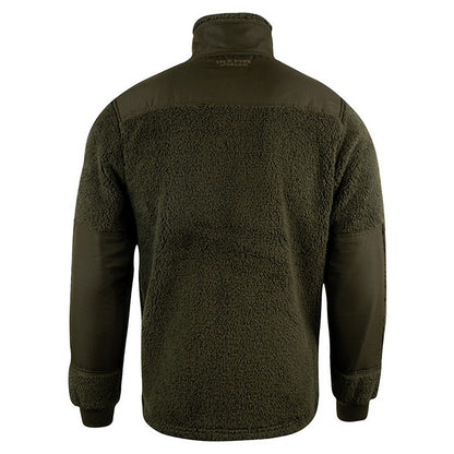 Dark Olive - Back - Jack Pyke Mens Gen 2 Sherpa Fleece Jacket