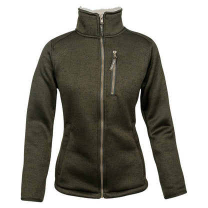 Dark Olive - Front - Jack Pyke Womens-Ladies Scandinavian Fleece Jacket