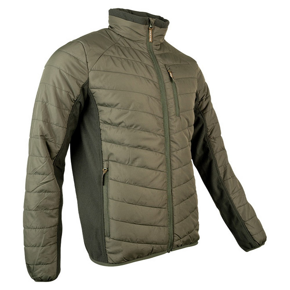 Green - Side - Jack Pyke Mens Quilted Hybrid Jacket