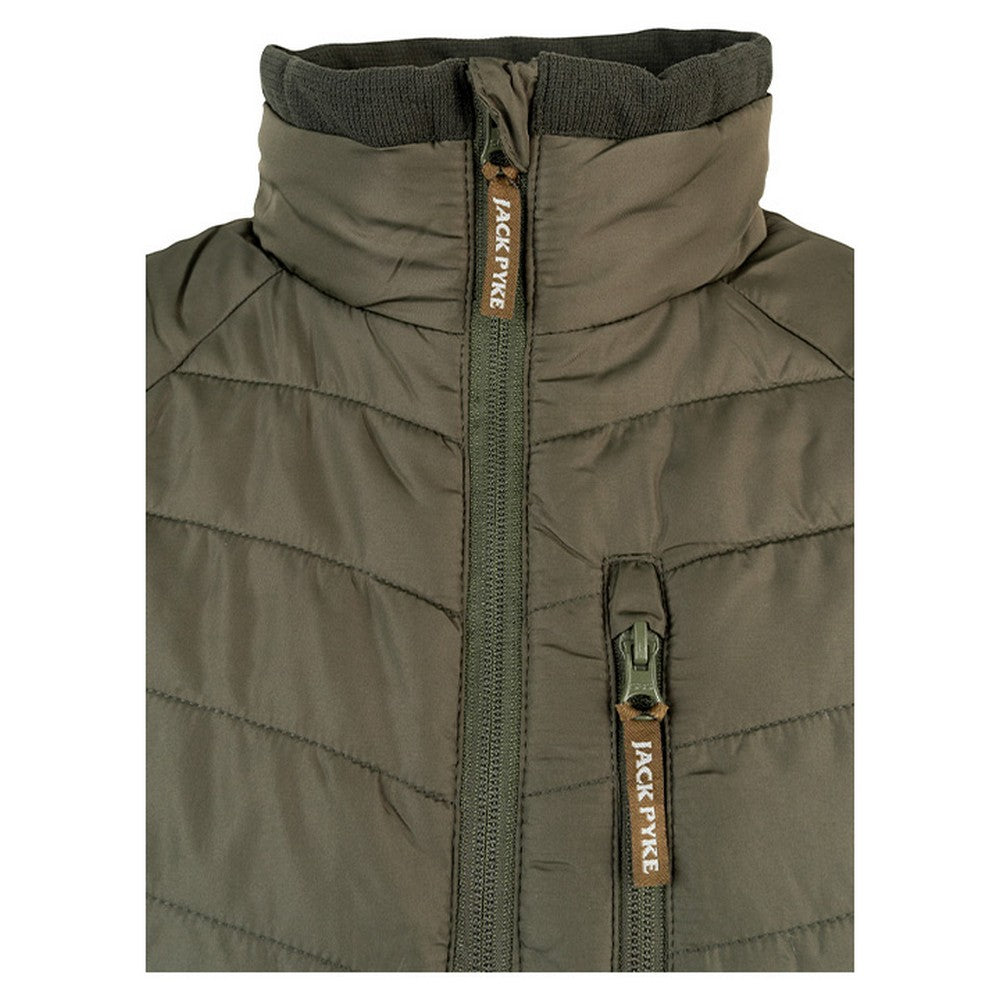 Green - Pack Shot - Jack Pyke Mens Quilted Hybrid Jacket