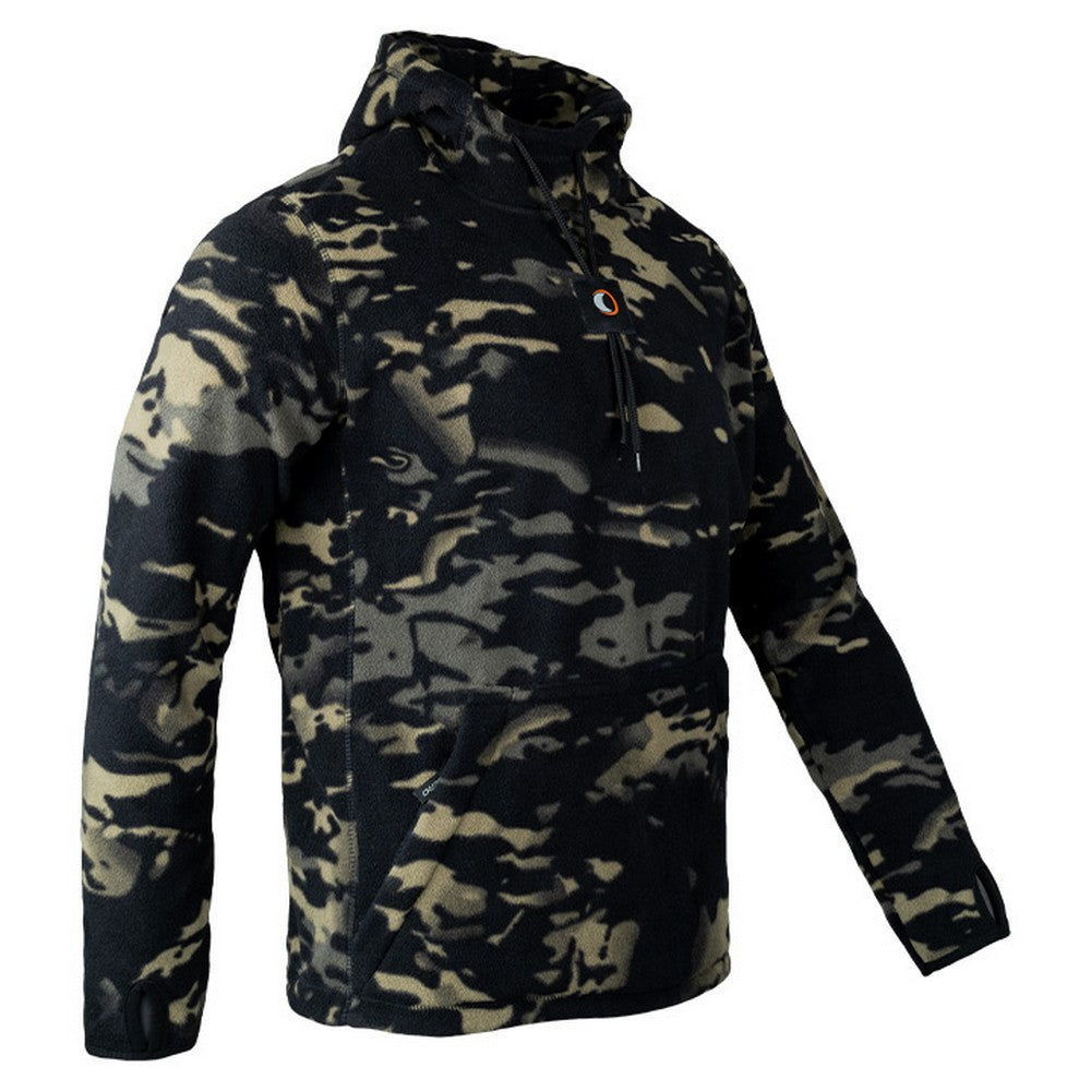 Black - Side - Speero Mens Gen 2 Fleece Hoodie
