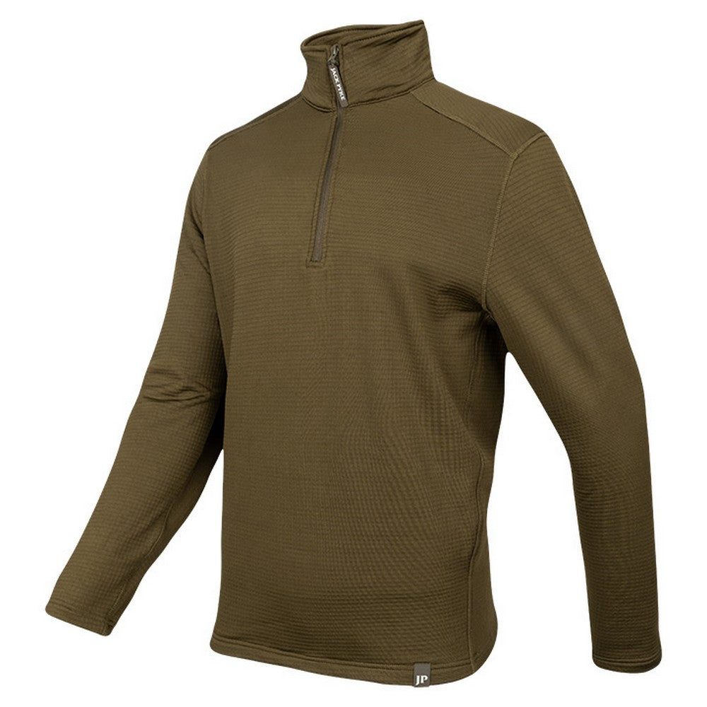 Green - Lifestyle - Jack Pyke Mens Waffle Fleece Top