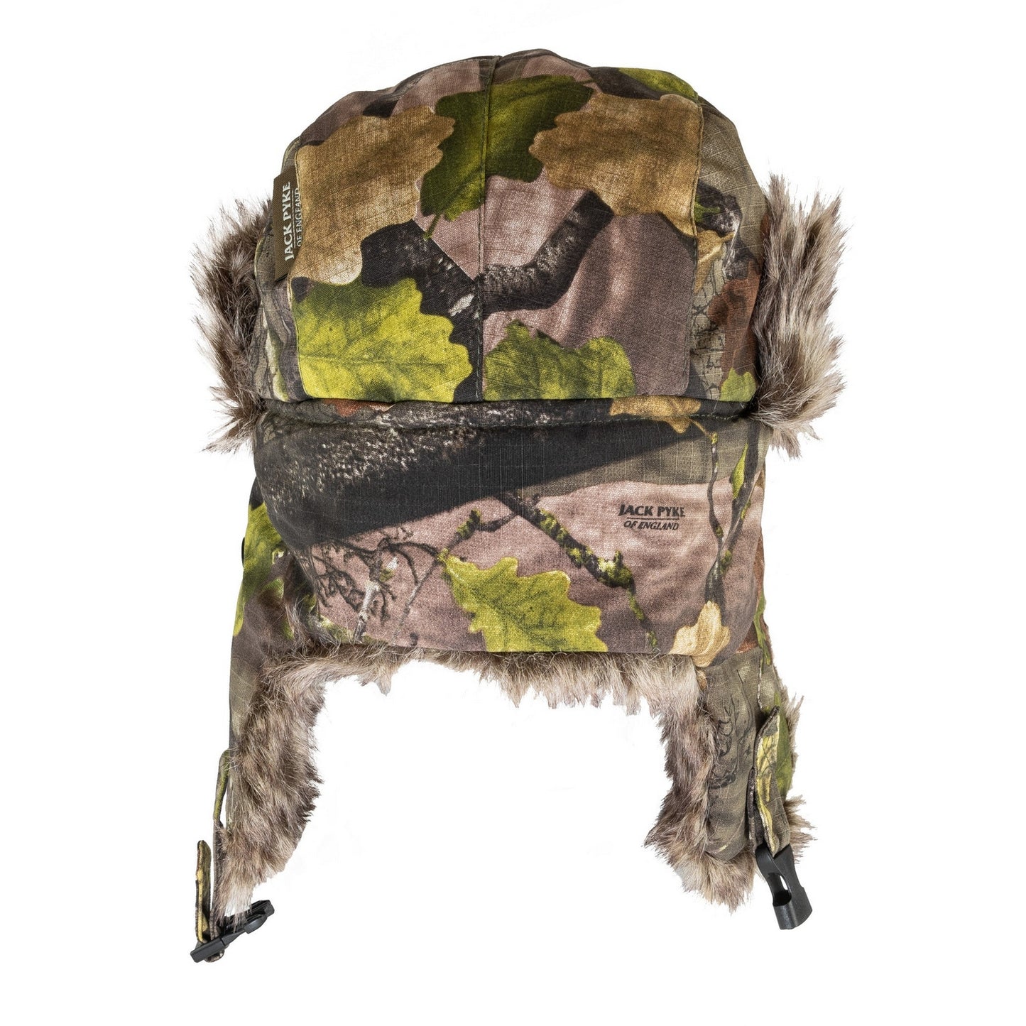 Camo Green - Back - Jack Pyke Unisex Adult Tundra Oak Leaf Winter Hat