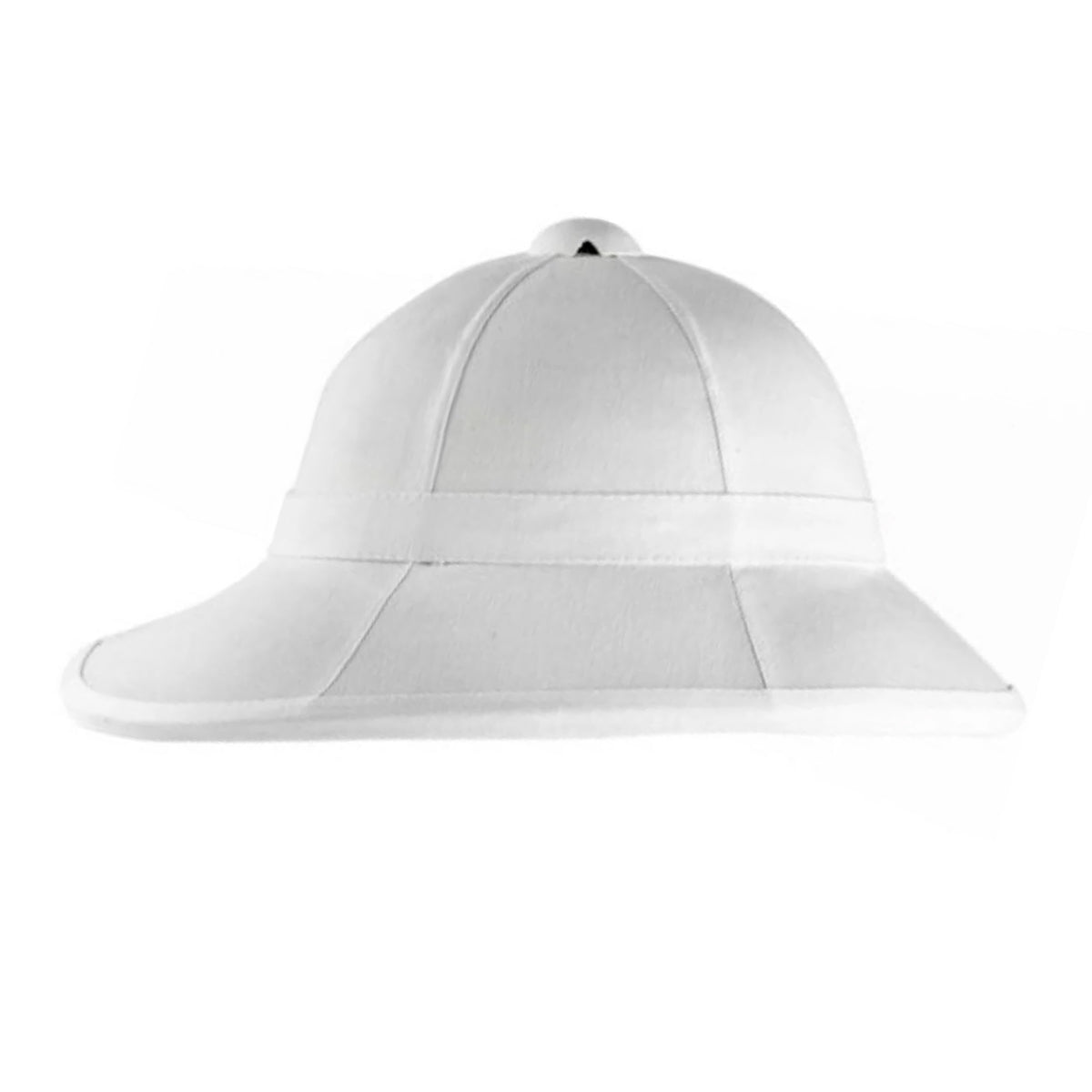 White - Back - Mil-Com Wolseley Cotton Pith Helmet