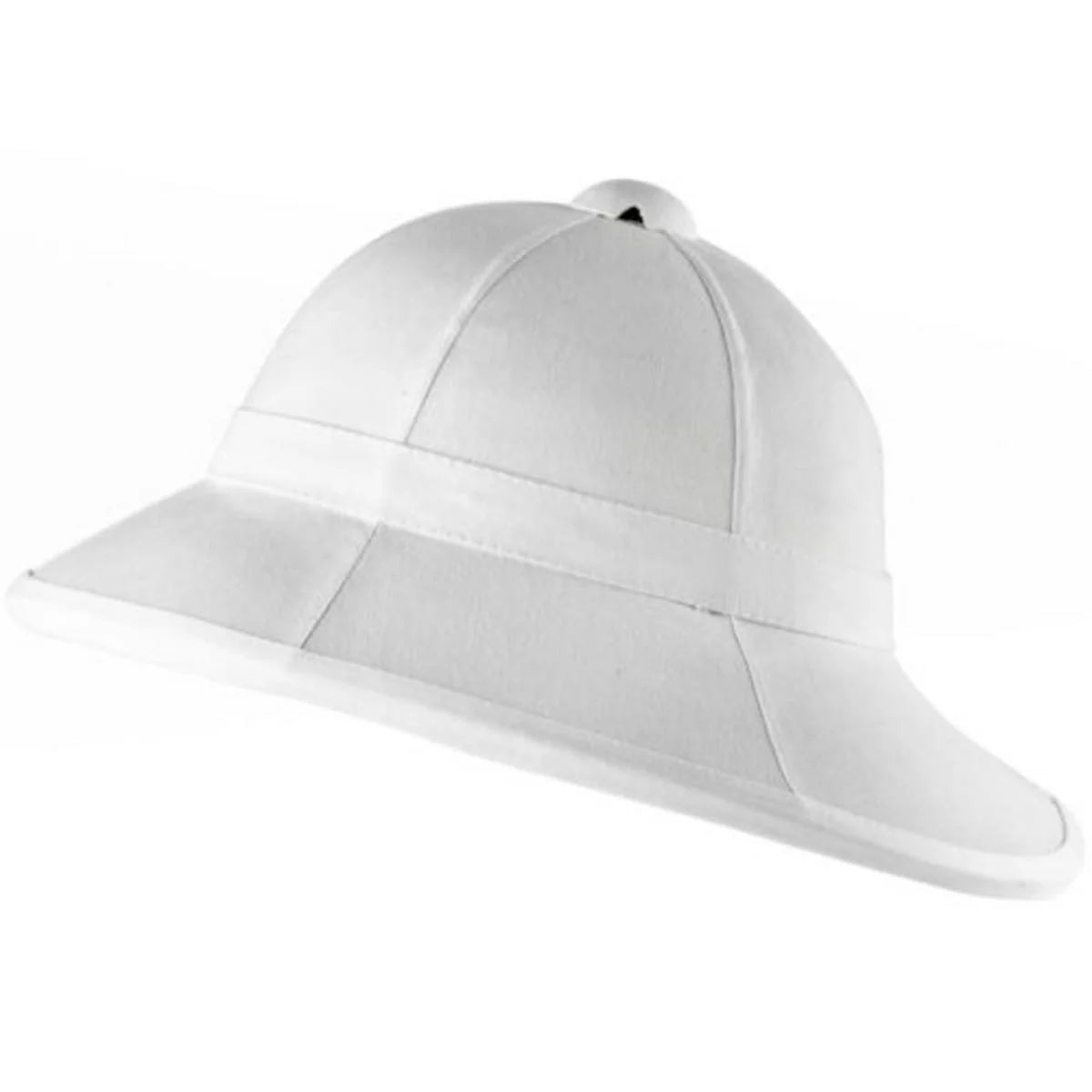 White - Front - Mil-Com Wolseley Cotton Pith Helmet